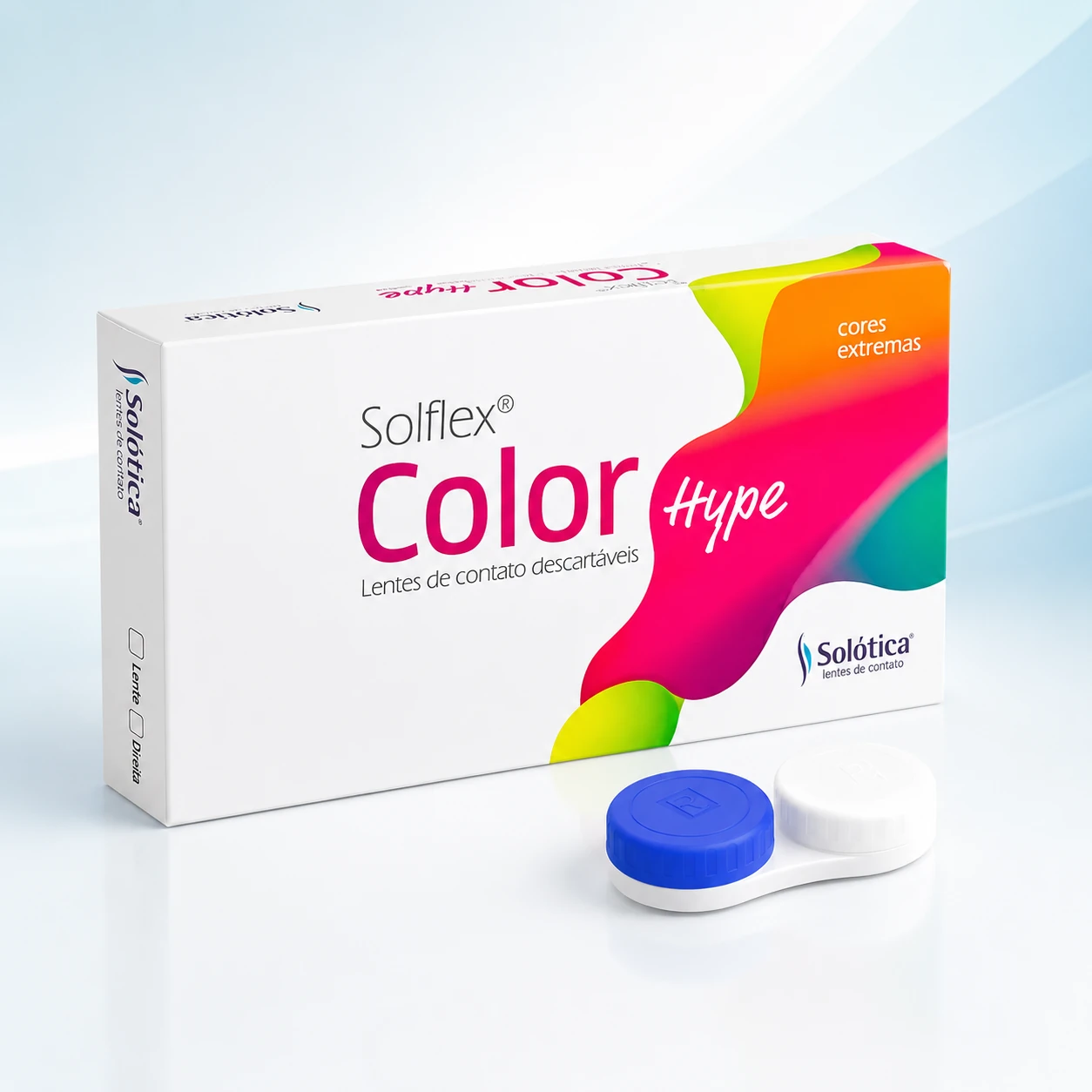 Lentes de contato Solflex Color Hype coloridas em Recife